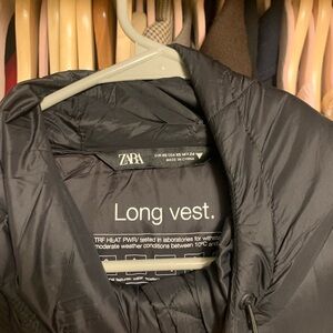 Zara Men's Black Quilted Vest